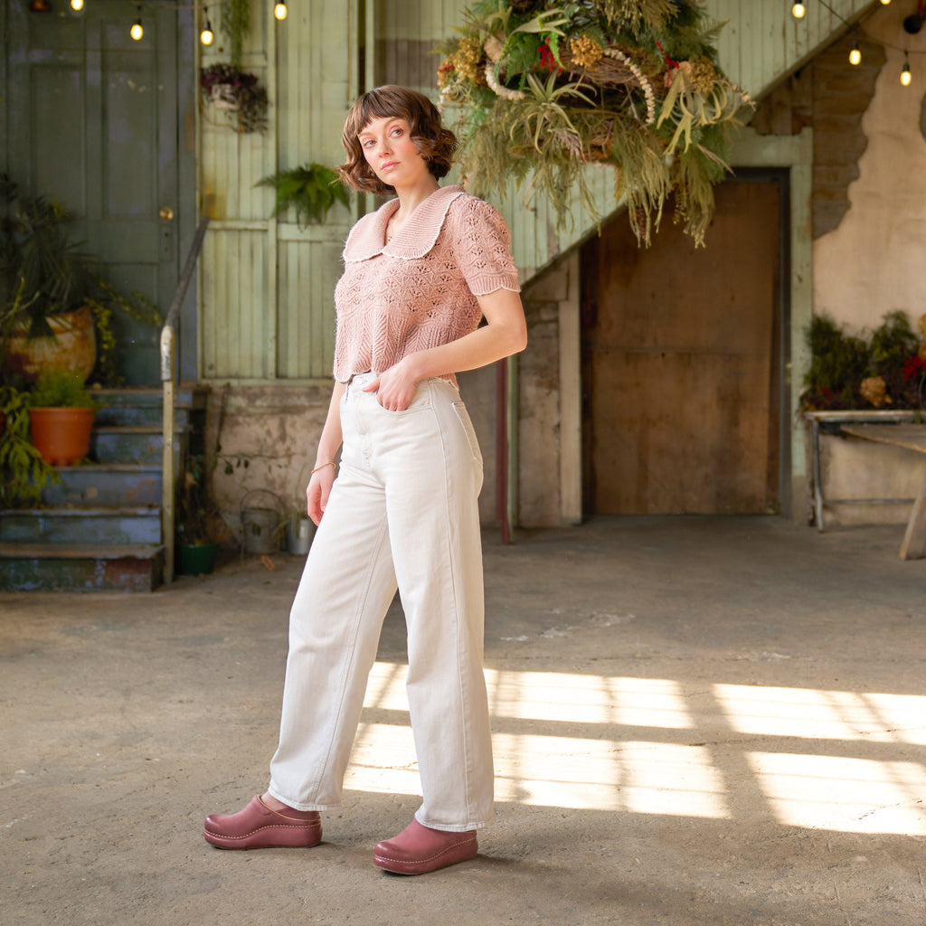 Dansko Platform Pro Rose Burnished Nubuck