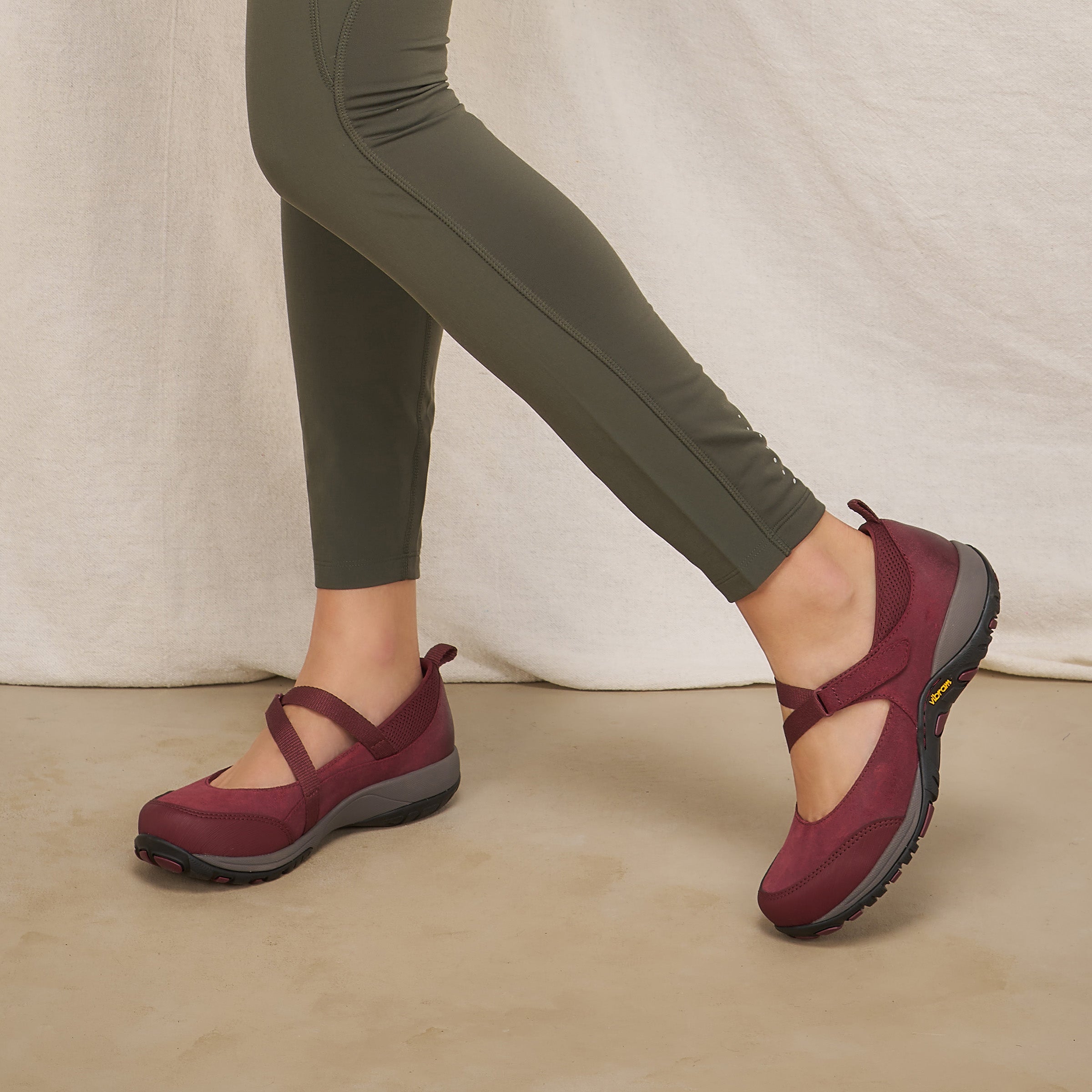 Dansko Primrose Wine Burnished Suede