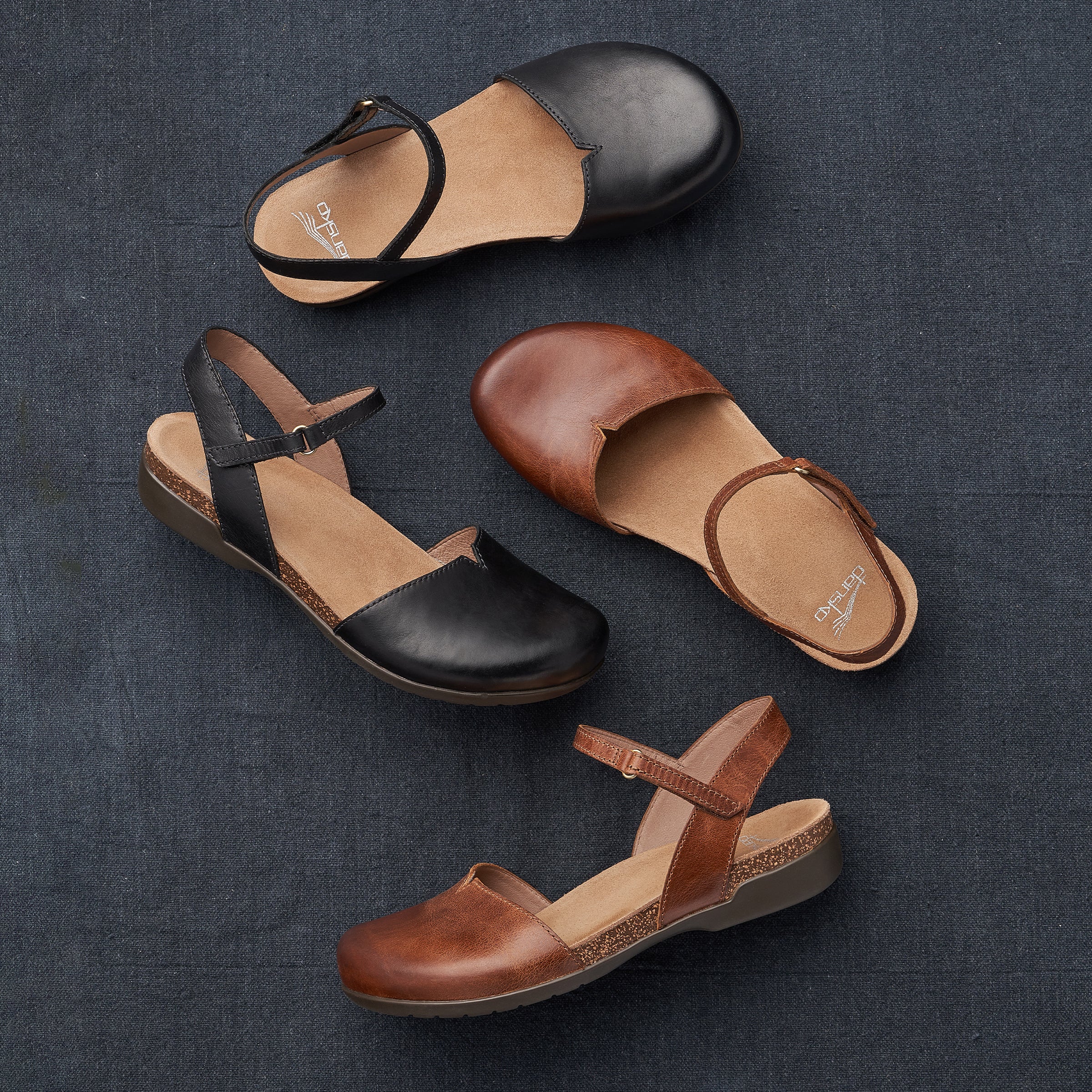 Dansko Rowan Wide Black Waxy Burnished