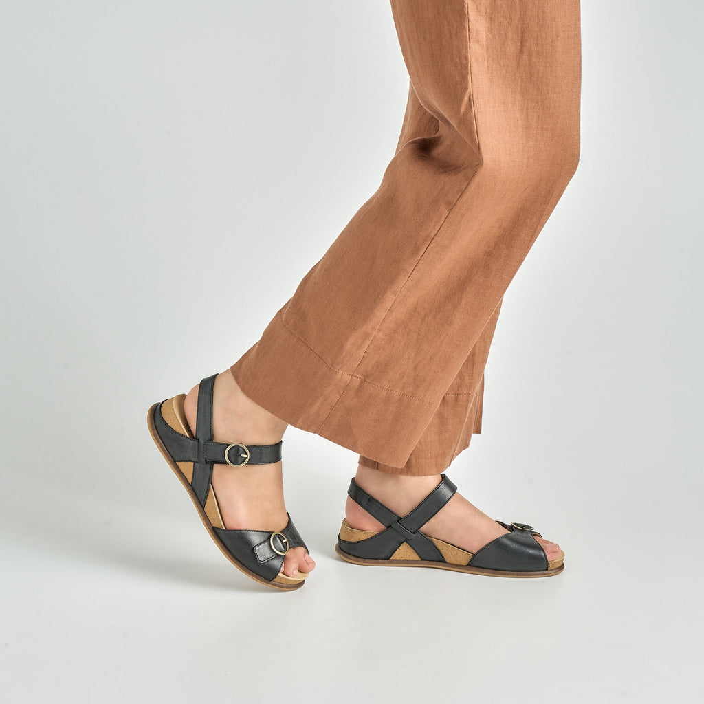 Dansko Candace Black Burnished Nappa