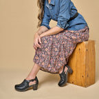 Dansko Sassy Black Milled Burnished