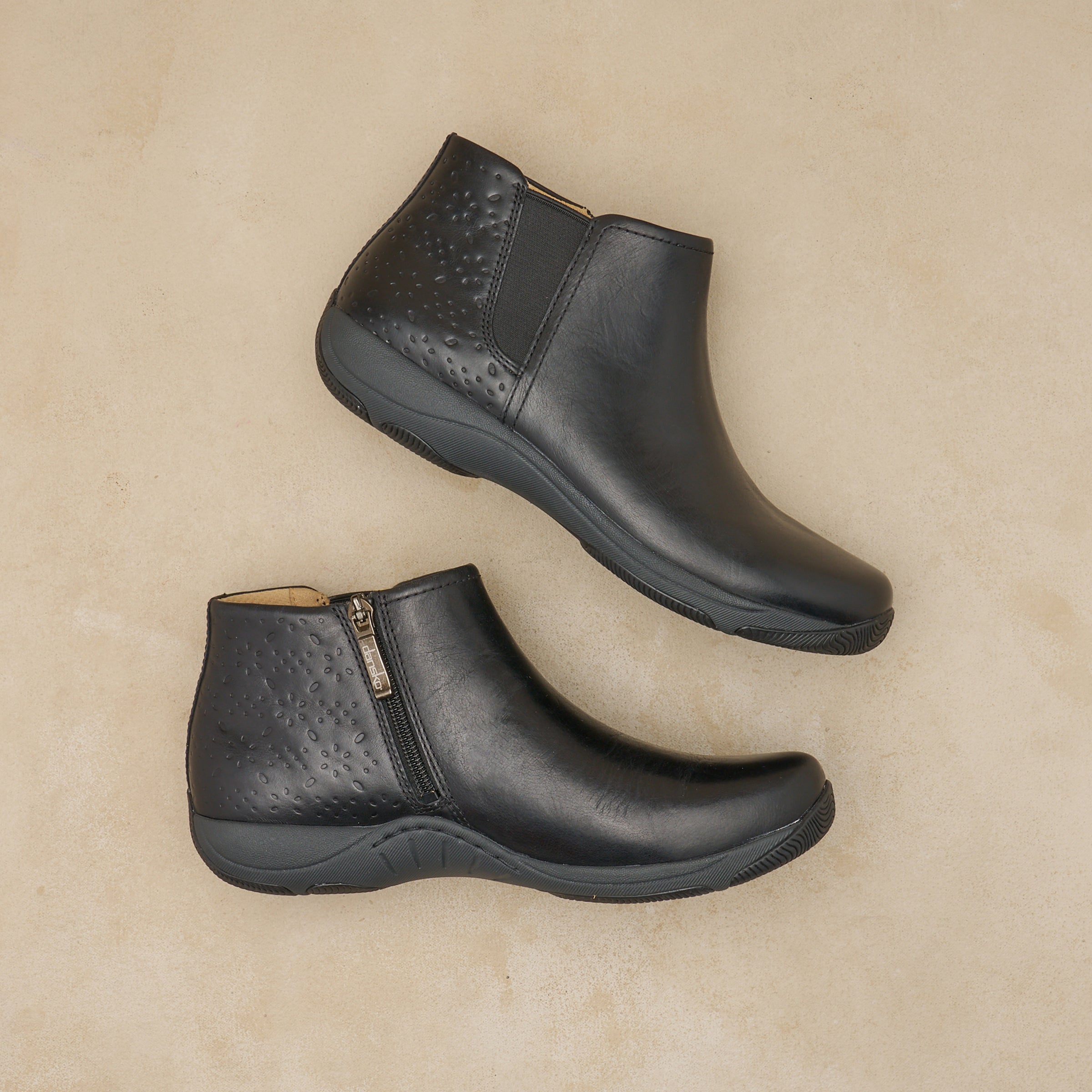 Dansko Sherry Black Waxy Burnished