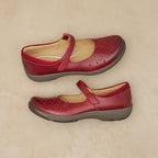 Dansko Stacy Red Waxy Burnished