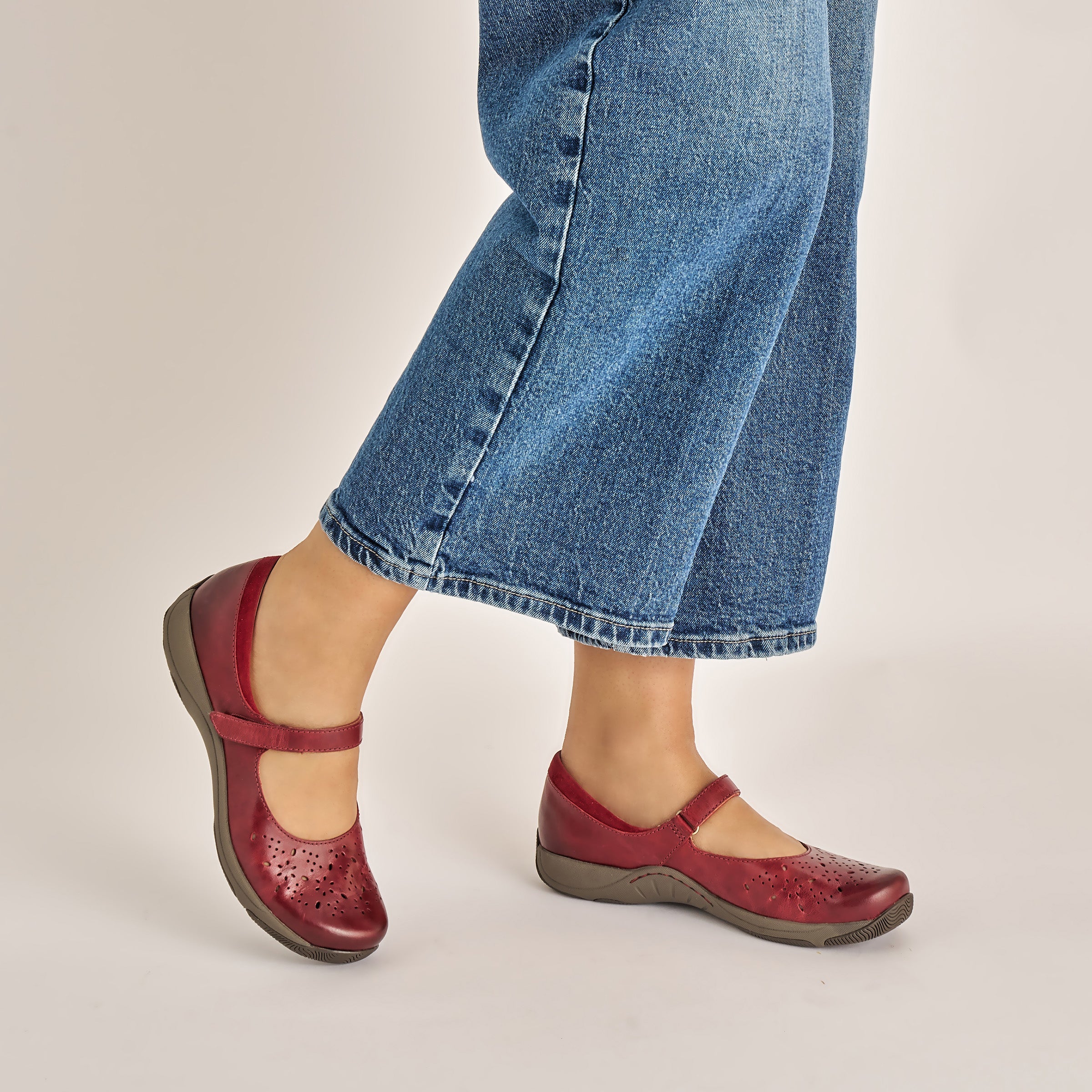 Dansko Stacy Red Waxy Burnished