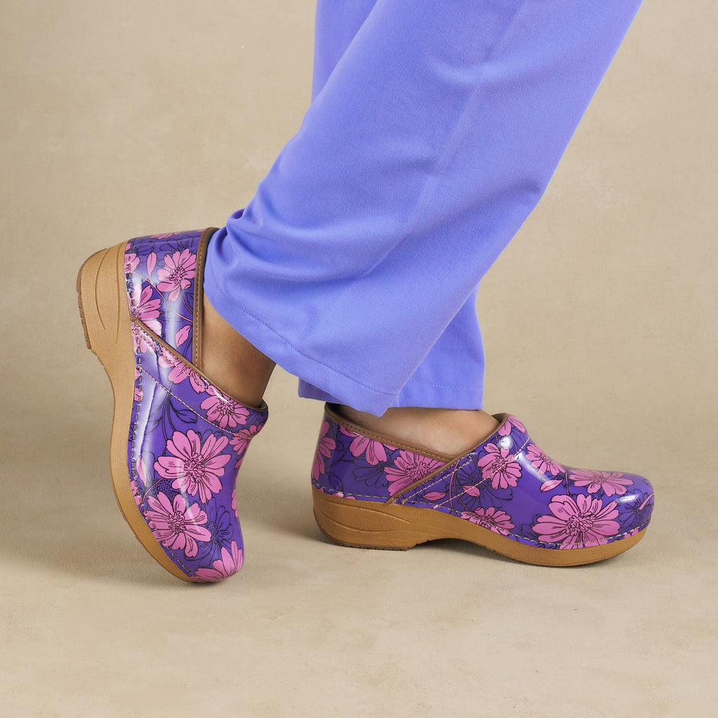 Dansko XP 2.0 Purple Bloom Patent