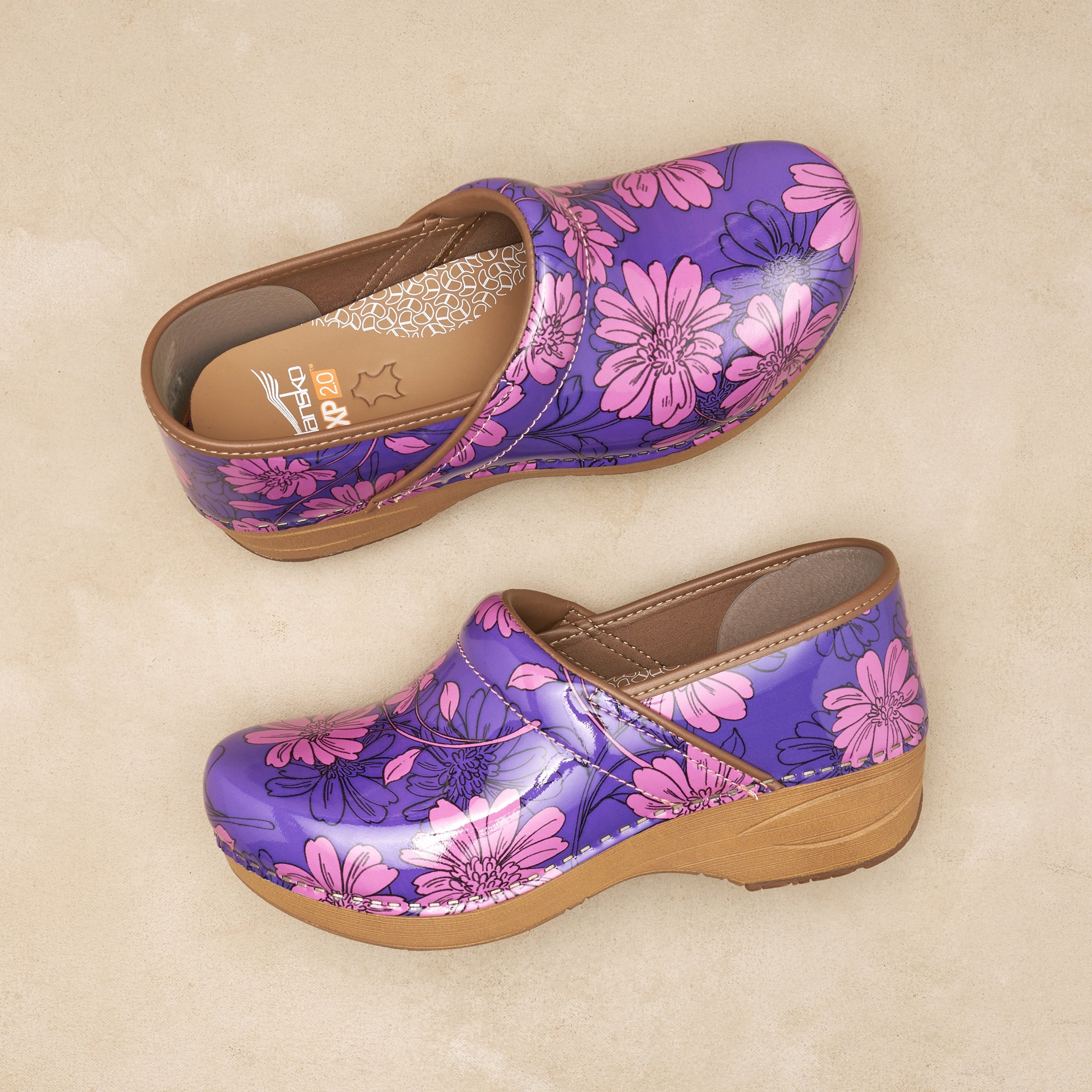 Dansko XP 2.0 Purple Bloom Patent